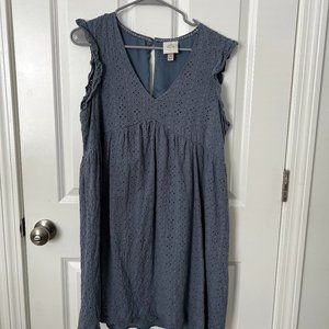 Women's babydoll eyelet dress